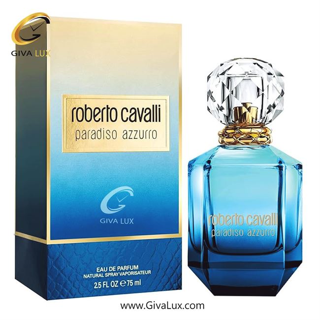  ادو پرفیوم  زنانه اورجینال مدل Roberto Cavalli Paradiso Azzurro | روبرتو کاوالی پارادیسو ازورو (آزارو) حجم   75 میل